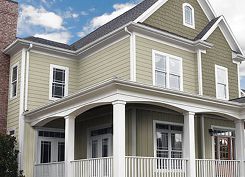 Custom siding materials Dayton Ohio - vinyl metal cedar James Hardie